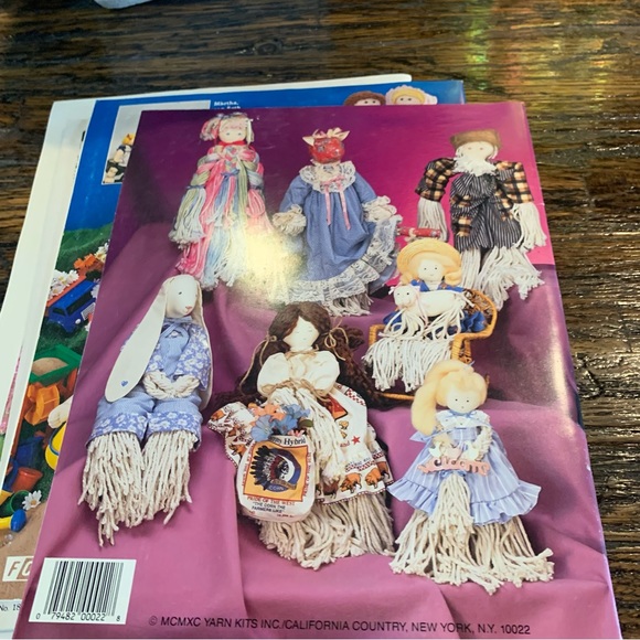 7 Craft Crafting Magazines Patterns Dolls Needlepoint Yarn Crochet Cross Stitch - Picture 8 of 15